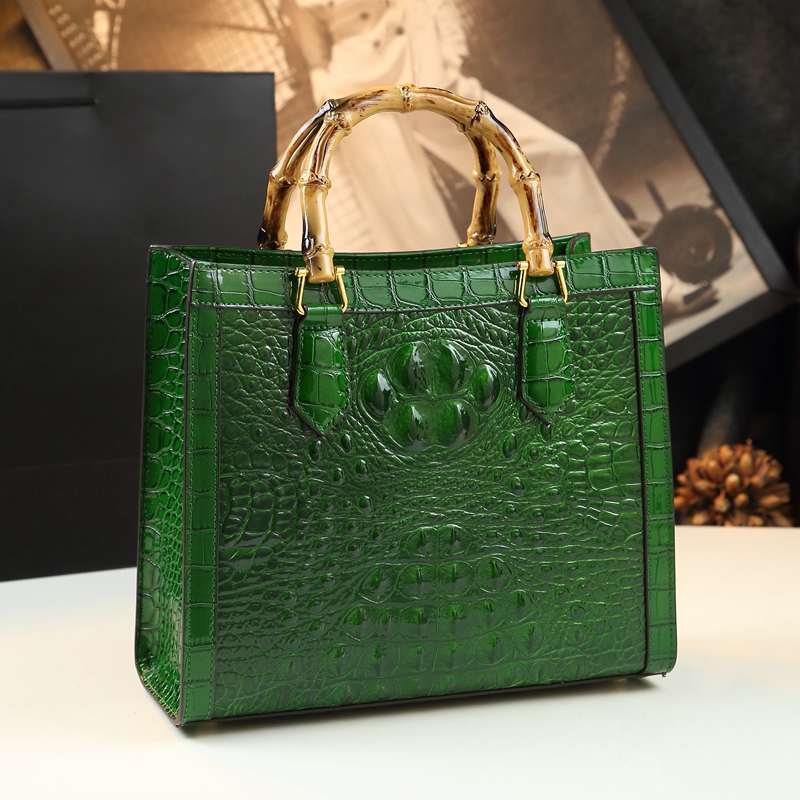 Luxury Bags Lv - Damenhandtaschen aus Leder mit Krokodilmuster, echter