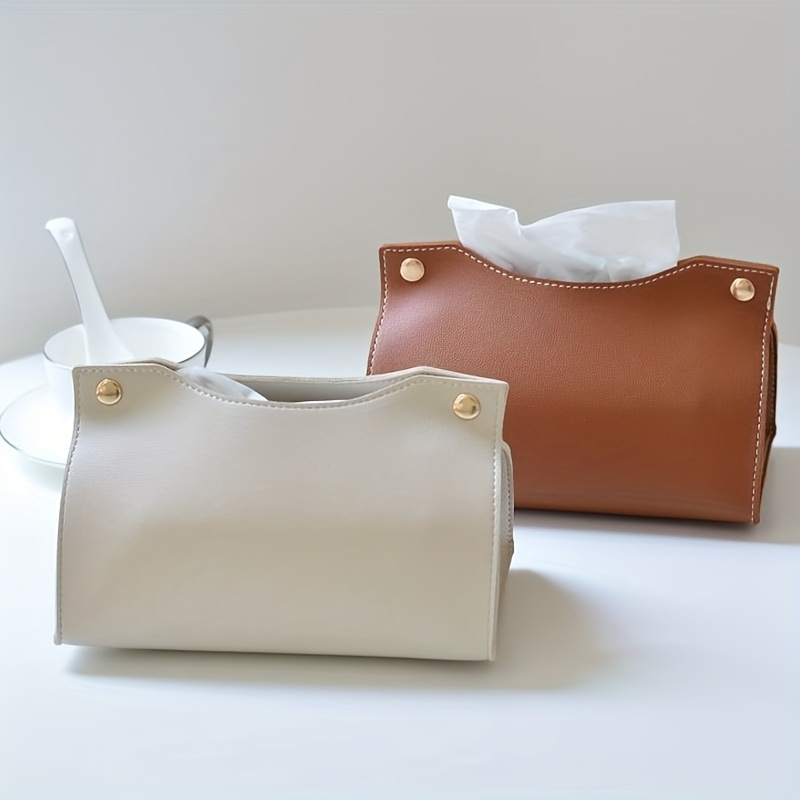 Luxury Bags Leather - Personalisierte, maßgeschneiderte Luxus-Leder-Taschentuchbox für Zuhause, kreative