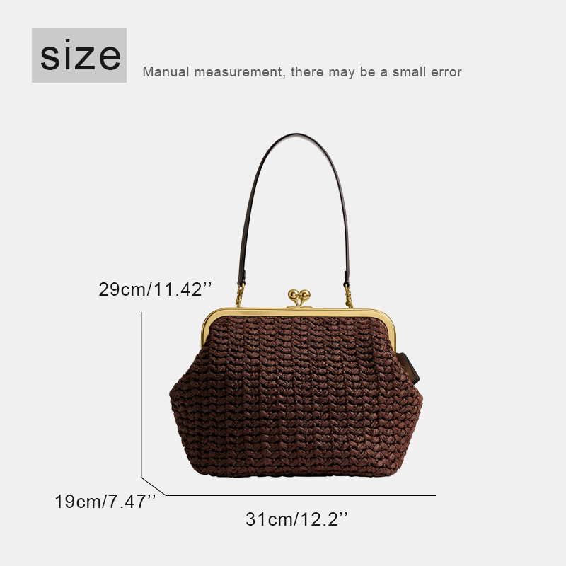 Handgewebte Kisslock-Rahmen-Sc – Luxury Bag Collection Bewertung und Preis
