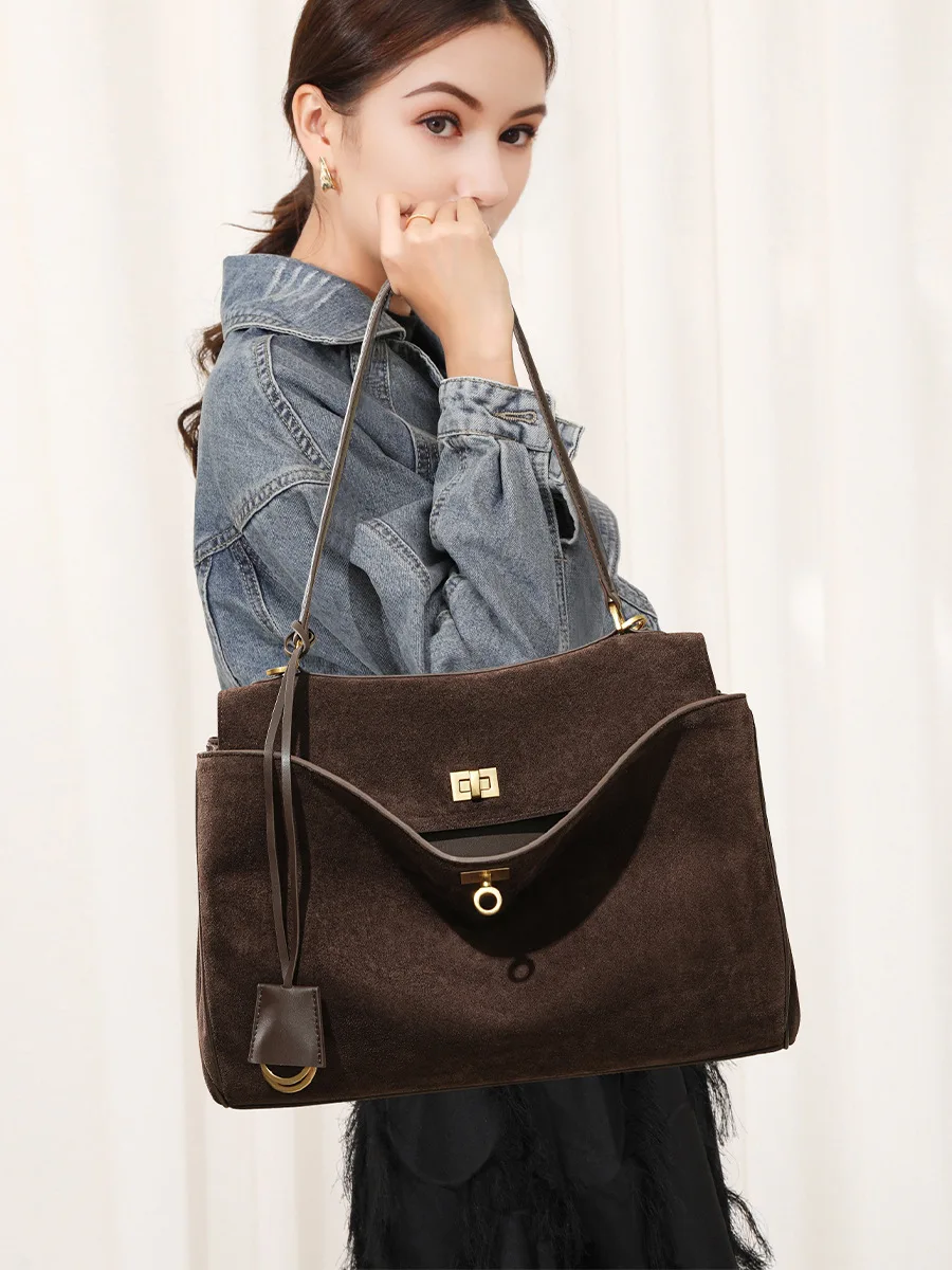 Herbst Winter frauen Wildleder – Luxury Bags Tote Bewertung und Preis