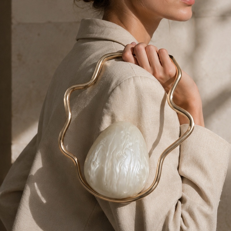 Damen Mini-Acryl-Eiertasche, N – Luxury Bag Collection Bewertung und Preis