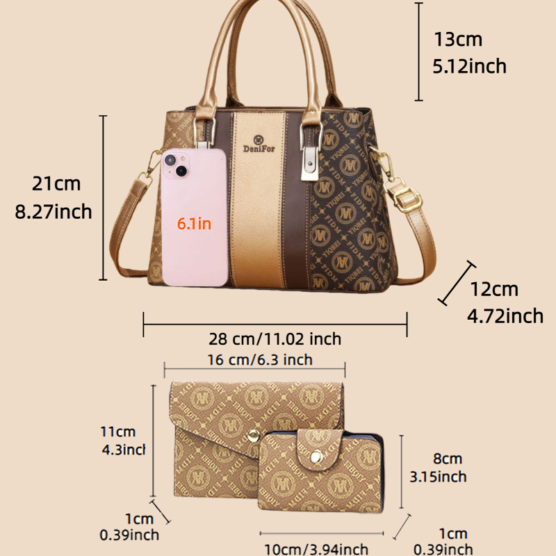 3-teiliges Set Damenhandtasche – Luxury Bags For Women Bewertung und Preis